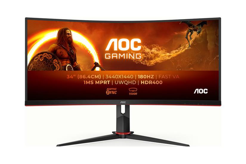 Aoc Gaming Cu34g2xp Skærm Wled 5ms Wqhd 3440x1440 Ved 180hz - Aoc Gaming  - 4038986111331