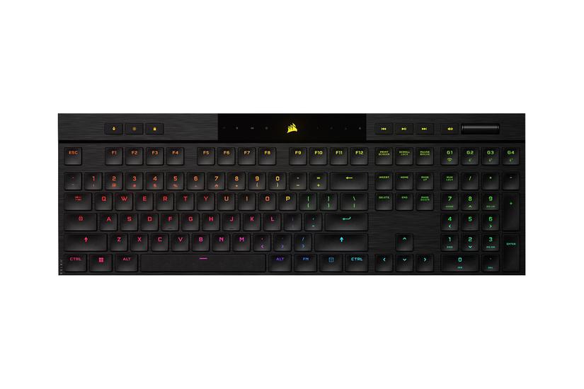 Corsair Gaming K100 Air Rgb Tastatur Ultra Thin Qwertz Tysk Indgangsudstyr - Corsair Gaming