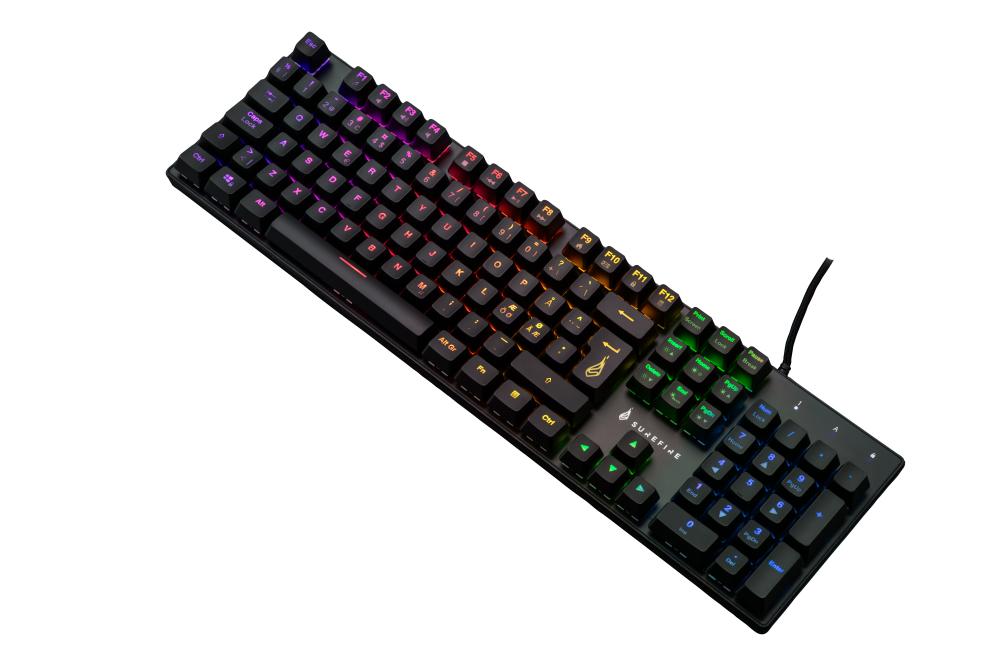 Surefire Kingpin Mech Gaming Rgb Tastatur Qwerty Nordic - Surefire Gaming