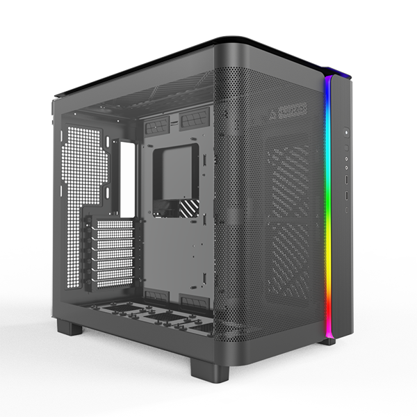 Montech King Sort Curved Glas - Montech Gaming  - 4710562740943