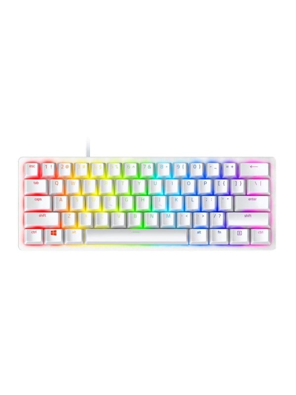 Hvid Razer Huntsman Mini Linear Mercury Gaming Tastatur Uden Numpad Nordisk - Razer Gaming  - 8886419347163