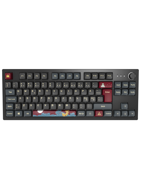 Sort Montech Mkey Tkl Darkness Gateron Pro Brown Gaming Tastatur Uden Numpad Nordisk - Montech Gaming  - 4710562741919