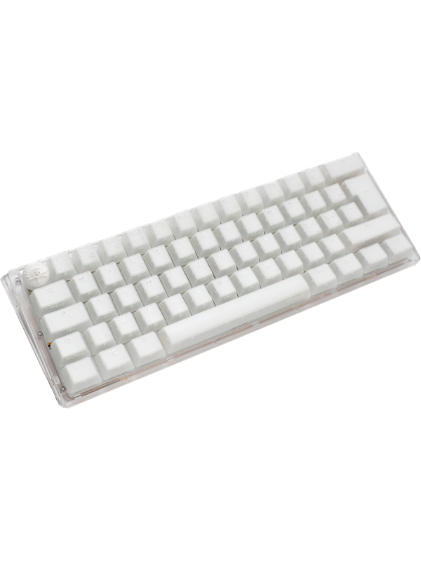 Hvid Ducky One Aura White Nordic Mini Gater Gaming Tastatur Nordisk - Ducky Gaming  - 4711394385289