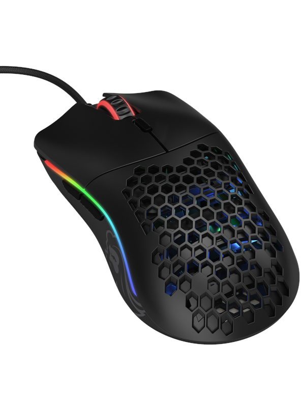 Sort Glorious Model Matte Black Gaming Mus Optisk Knapper Med Rgb Lys - Glorious Gaming  - 0810069975290
