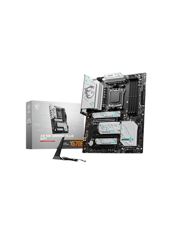 Msi X670e Gaming Plus Wifi Bundkort Amd X670e Amd Am5 Socket Ddr5 Ram Atx - Msi Gaming  - 4711377162913