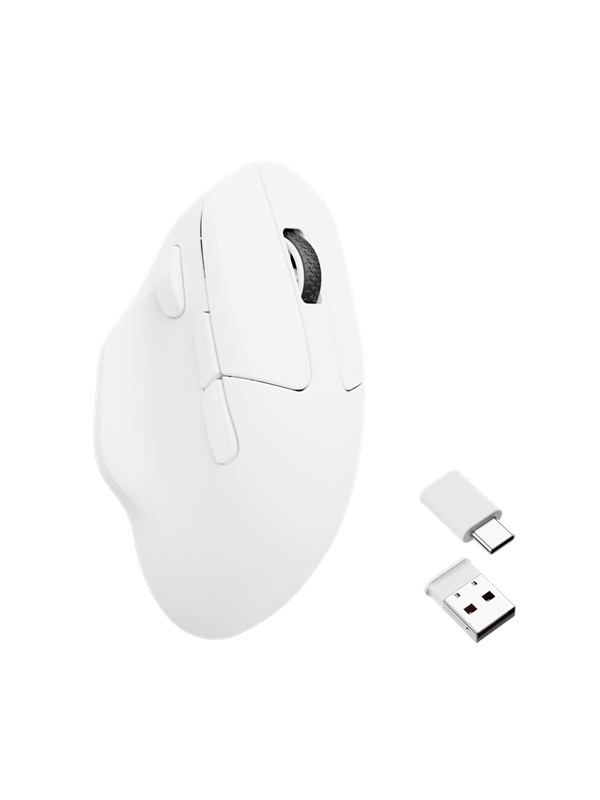 Hvid Keychron Gaming Mus Optisk Knapper - Keychron Gaming  - 4895248875147
