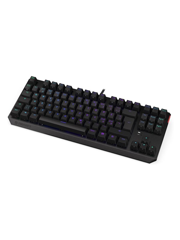 Sort Endorfy Thock Tkl Kailh Box Brown Gaming Tastatur Uden Numpad Nordisk - Endorfy Gaming  - 5903018665511