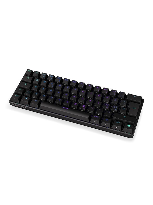 Sort Endorfy Thock Wireless Kailh Box Red Gaming Tastatur Uden Numpad Nordisk - Endorfy Gaming  - 5903018666990