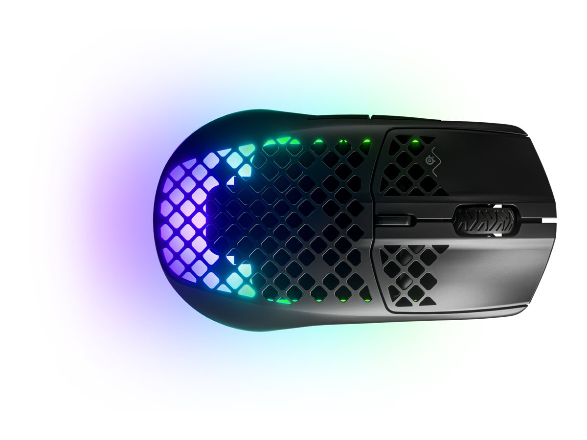 Sort Steelseries Aerox 2022 Edition Optisk Trådløs Kabling - Steelseries Gaming  - 5707119047562
