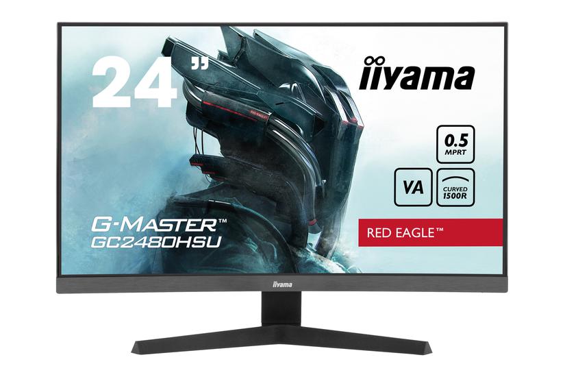 Iiyama Master Red Eagle Gc2480hsu Skærm Led Baglys 5ms Full 1920x1080 Ved 180hz - Iiyama Gaming  - 4948570124503