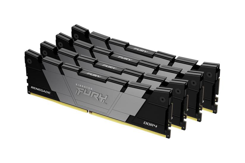 Kingston Fury Renegade 128gb:4x32gb Ddr4 Ram 1800mhz Dimm 288 Pin Ikke Ecc Cl18 - Kingston Gaming  - 0740617337778