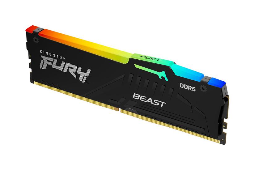 Kingston Fury Beast Rgb 32gb Ddr5 Ram 5600mt Dimm 288 Pin Die Ecc Cl40 - Kingston Gaming  - 0740617333893