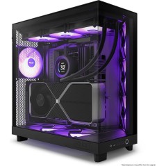 Sort Nzxt Series Flow Rgb Tårn Atx Ingen Strømforsyning - Nzxt Gaming  - 5056547205526