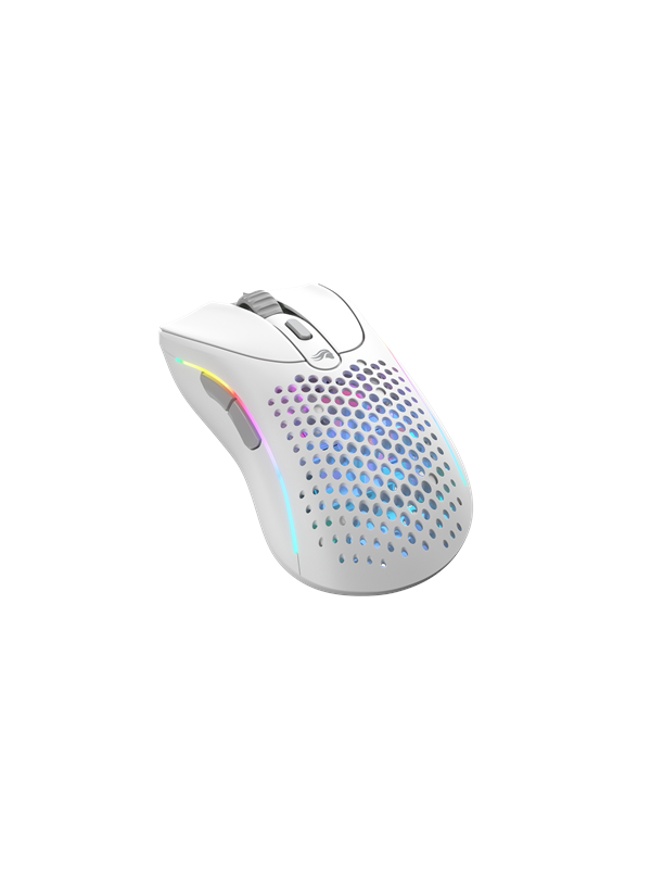 Hvid Glorious Model Wireless Matte White Gaming Mus Optisk Knapper - Glorious Gaming  - 810069975740