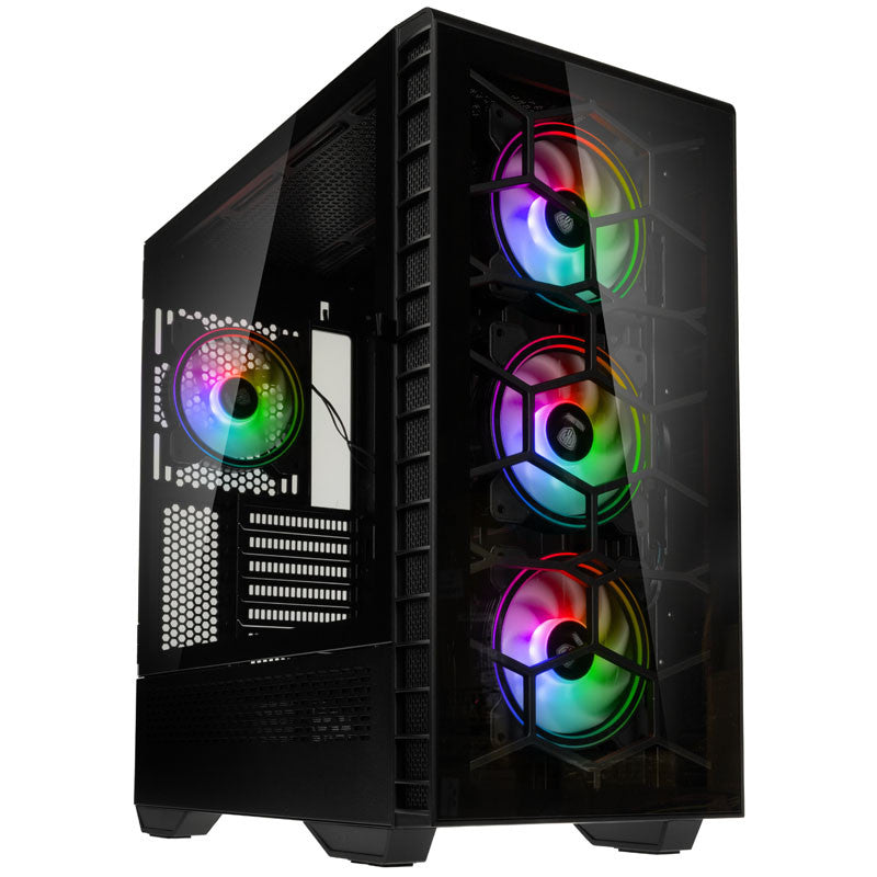 Sort Kolink Observatory Argb Midi Tower Gaming Case Black Window - Kolink Gaming  - 5999094004443