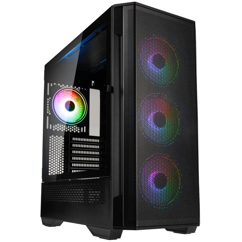 Sort Kolink Observatory Mesh Argb Midi Tower Gaming Case Black Window - Kolink Gaming  - 5999094004450