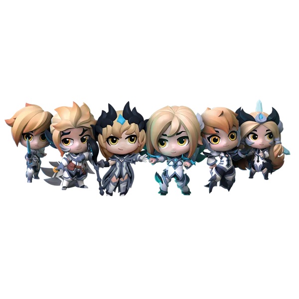 League Legends Collectible Figure Set : Invictus Gaming Team Minis Fiora Rakan Leblanc Kai Camille Irelia Special Edition - !andet Gaming  - 0811395032558