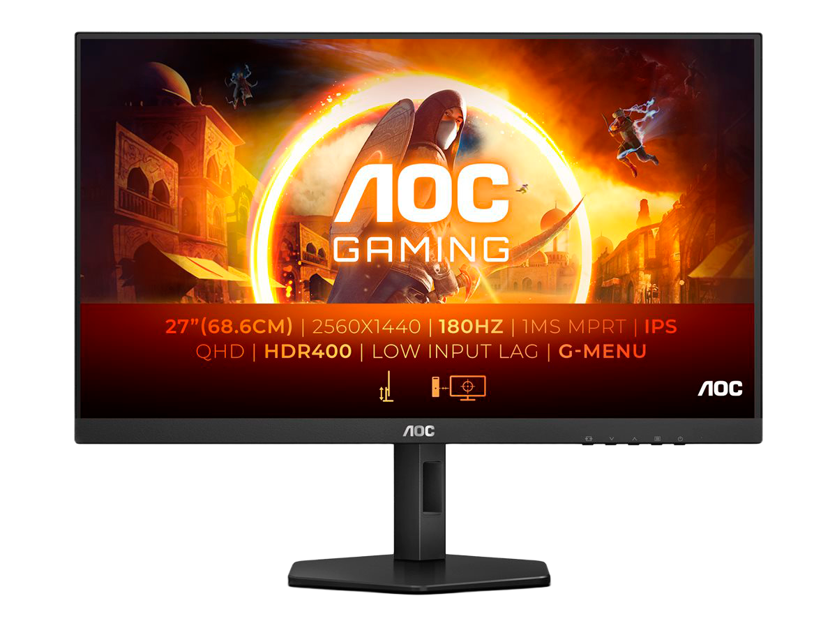 Gaming Skærm Aoc Q27g4x Ampbull Ips Ampbull Qhd 180hz Hdr Hurtig & Buet Til Esport - Aoc Gaming  - 4038986181389