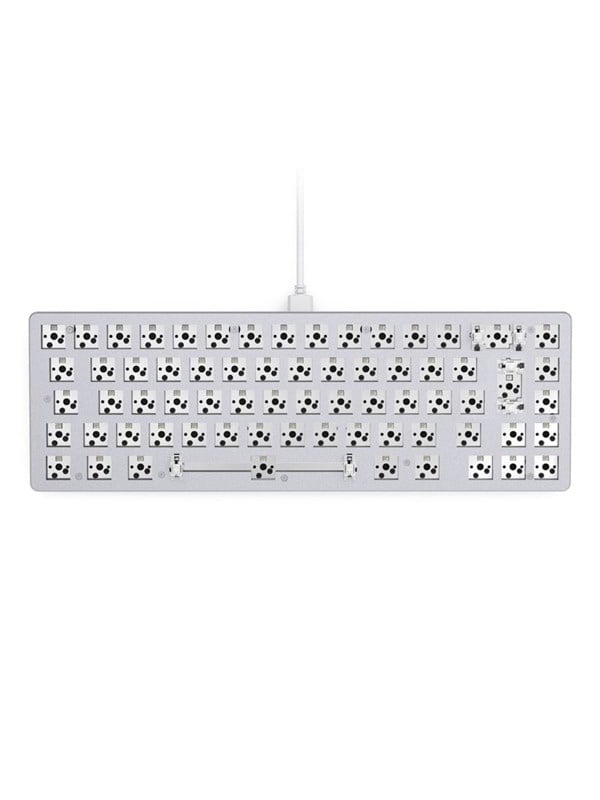 Hvid Glorious Gmmk Compact Barebone Iso White Gaming Tastatur Uden Numpad Universal - Glorious Gaming  - 0850005352846