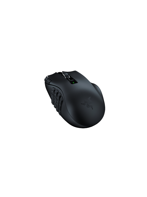 Sort Razer Naga Hyperspeed Wireless Mmo Gaming Mouse Gaming Mus Optisk Knapper - Razer Gaming  - 8886419334002