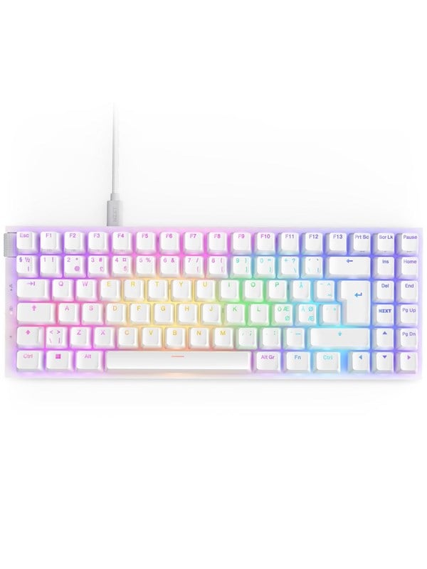 Hvid Nzxt Function Minitkl Optical Switch Gaming Tastatur Uden Numpad Nordisk - Nzxt Gaming  - 5056547203928