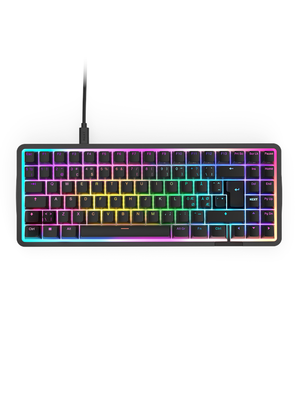 Sort Nzxt Function Elite Minitkl Gaming Tastatur Uden Numpad Nordisk - Nzxt Gaming  - 5056547203973
