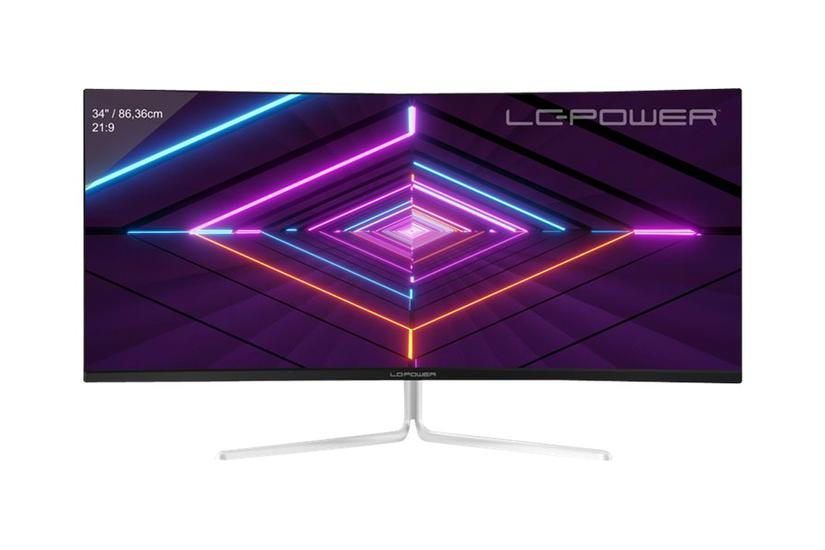Power M34 Uwqhd 100 Skærm Kantbelyst Led Vesa Adaptive Sync 6ms Uwqhd 3440x1440 Ved 100hz - Lc Power Gaming  - 4260070129872