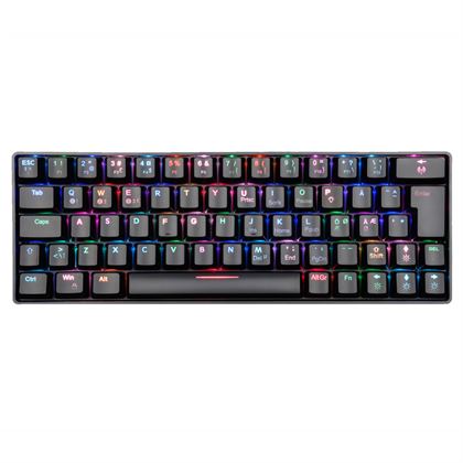 Sort Fourze Gk60 Wireless Keyboard Black - Fourze Gaming  - 5713552005014